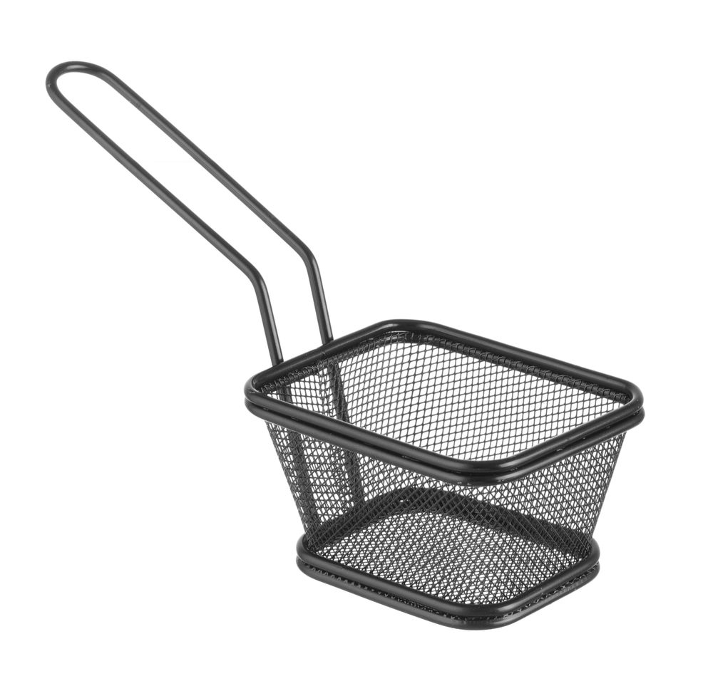 Miniatur-Frittierkörbe stapelbar, schwarz – Bild 2
