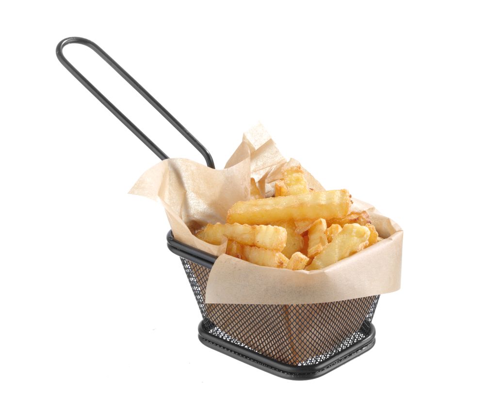 Miniatur-Frittierkörbe stapelbar, schwarz – Bild 4